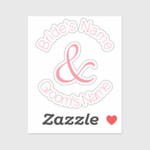 Rose Pink Simply Elegant Bride and Groom Wedding