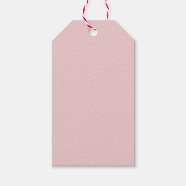 Rose Pink Solid Colour Gift Tags (Front)