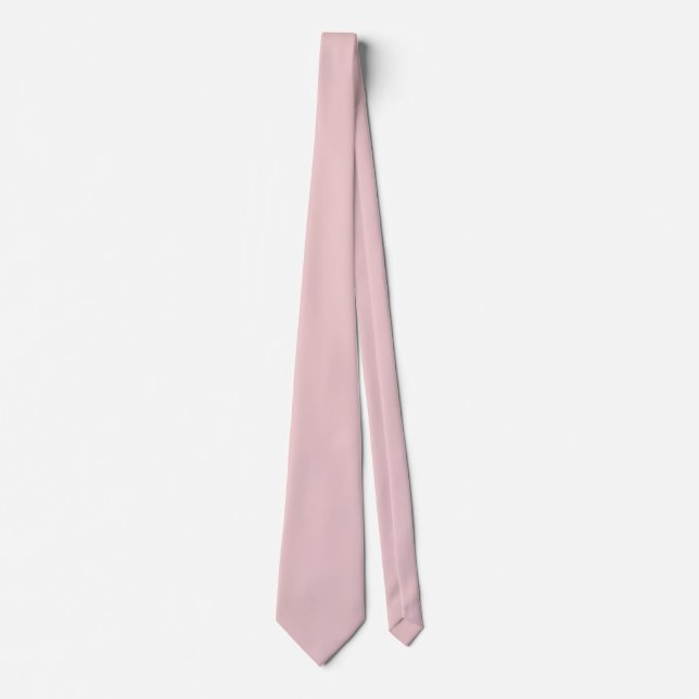 Rose Pink Solid Colour Tie (Front)