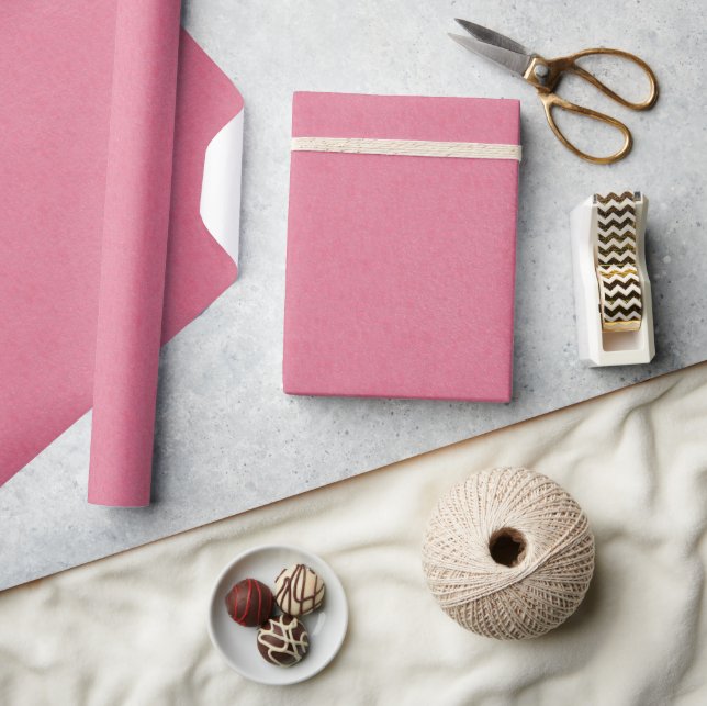 Rose Pink Textured Wrapping Paper (Crafts)