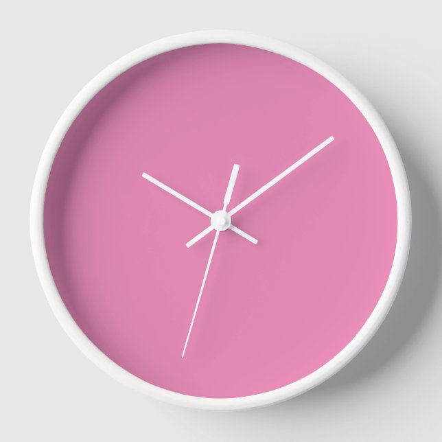 Rose Pink   Wall  Clock (Front)
