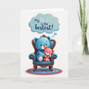 Rose Plush Fathers Day Scene Card