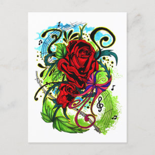 Rose Postcard