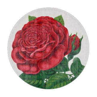 Rose Print Rochester Lithographing and Printing Co Cutting Board