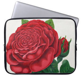 Rose Print Rochester Lithographing and Printing Co Laptop Sleeve