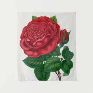 Rose Print Rochester Lithographing and Printing Co Tapestry