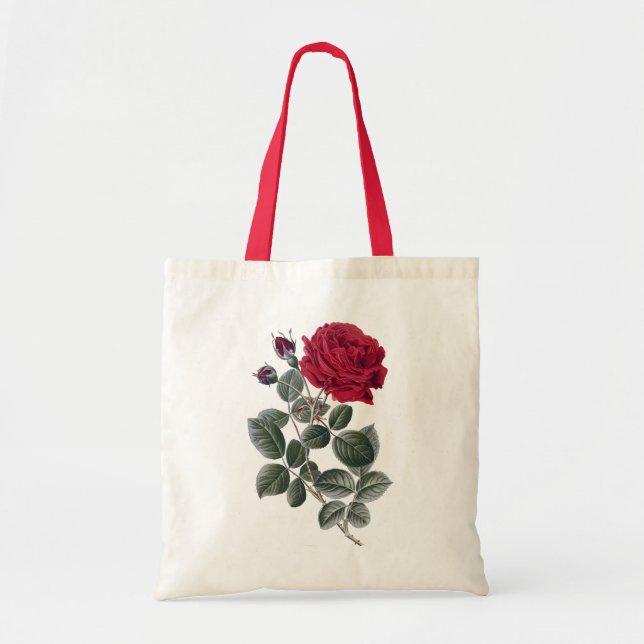 Rose print Tote Bag (Front)