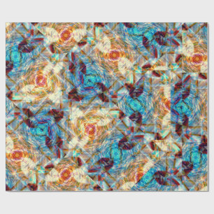 Rose Prism Whirl Wrapping Paper