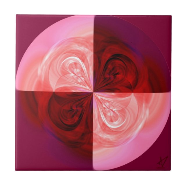 Rose Quarter Ceramic Tile (Front)