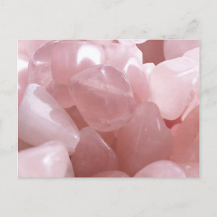 Rose Quarts spiritual pink love crystal postcard