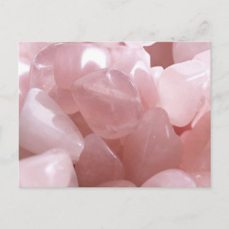Rose Quarts spiritual pink love crystal postcard