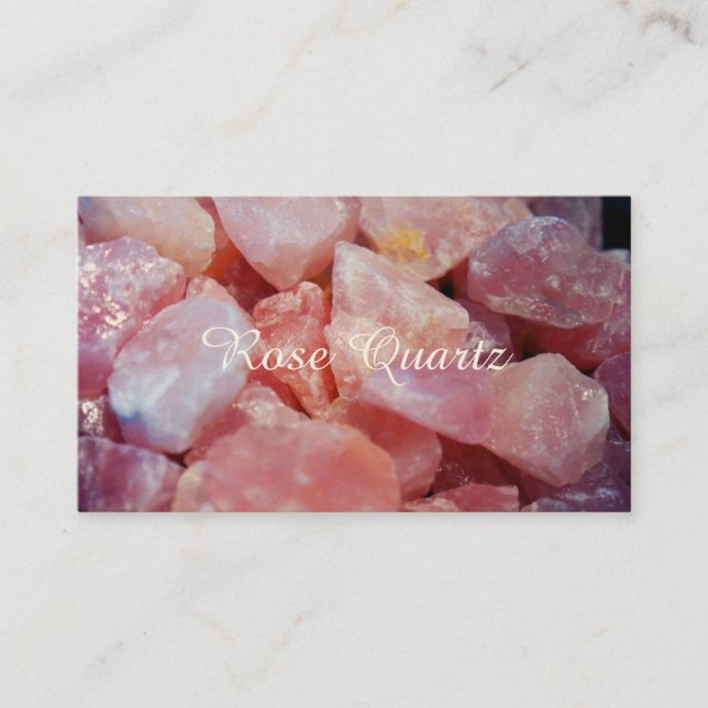 Rose Quartz Business Cards (Front)