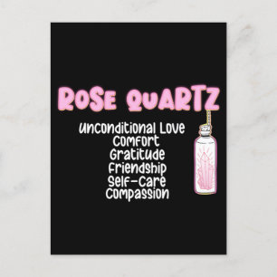 Rose Quartz Chakra Celestial Spirituality Gemstone Postcard
