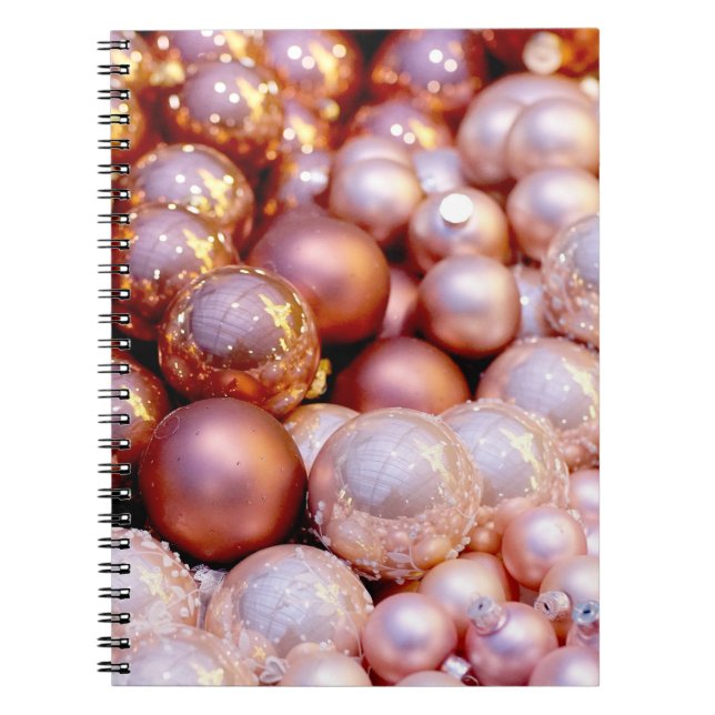 Rose Quartz Christmas Notebook (Front)