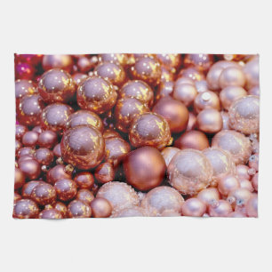 Rose Quartz Christmas Tea Towel
