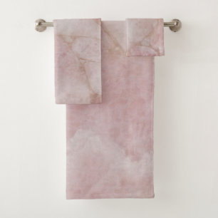 Rose Quartz Crystal Elegant Bath Towels