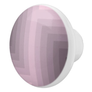 Rose Quartz Labyrinth Ceramic Knob