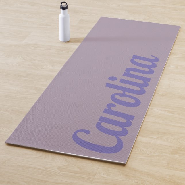 Rose Quartz Modern Name | Stylish Simple Yoga Mat (In Situ)
