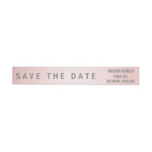 Rose Quartz Modern Save The Date