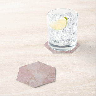 Rose Quartz  Paper Coaster