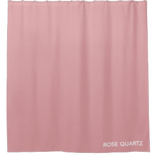 Rose Quartz pink color name Shower Curtain