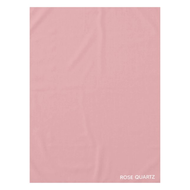 Rose Quartz pink color name Tablecloth (Front)