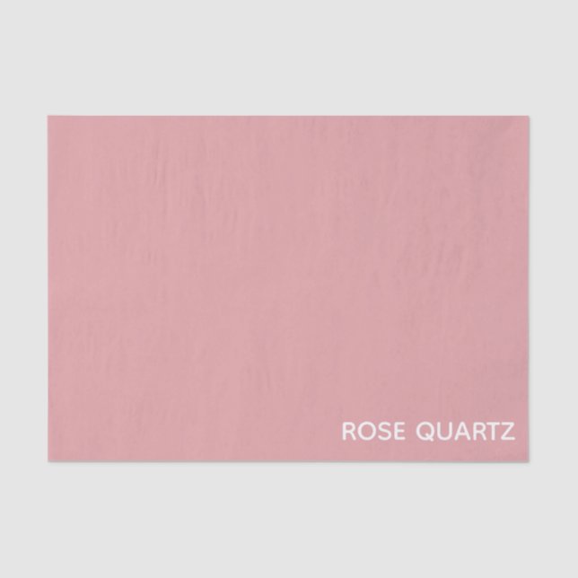 Rose Quartz pink color name Tissue Paper (Front)