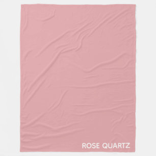 Rose Quartz pink colour name Fleece Blanket