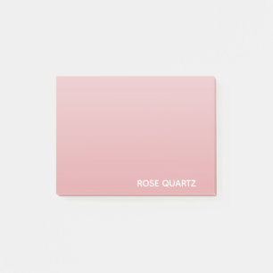Rose Quartz pink colour name Post-it Notes