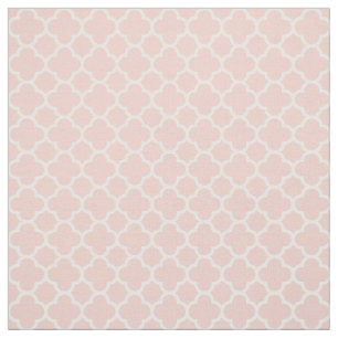 Rose Quartz Pink Coral 2016 Quatrefoil Pattern Fabric