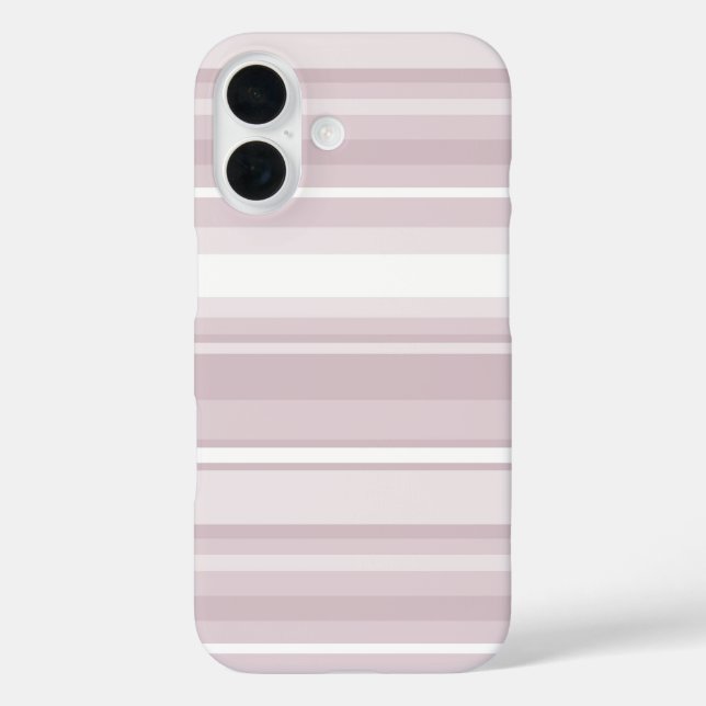 Rose quartz pink stripes Case-Mate iPhone case (Back)