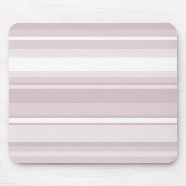 Rose quartz pink stripes mouse pad (Front)