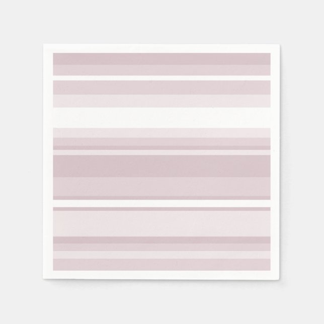 Rose quartz pink stripes napkin (Front)