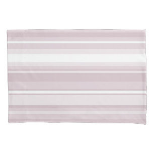 Rose quartz pink stripes pillowcase