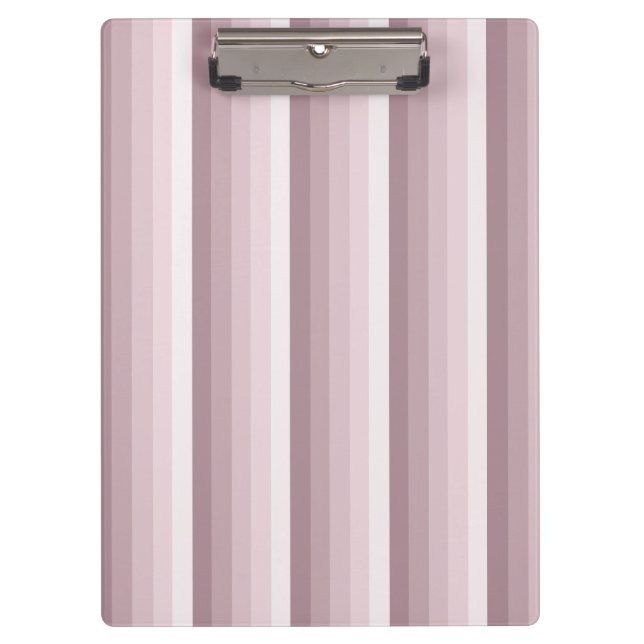 Rose quartz shadow stripes clipboard (Front)