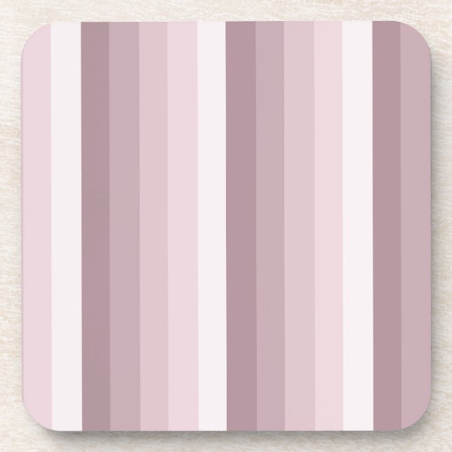 Rose quartz shadow stripes coaster (Front)