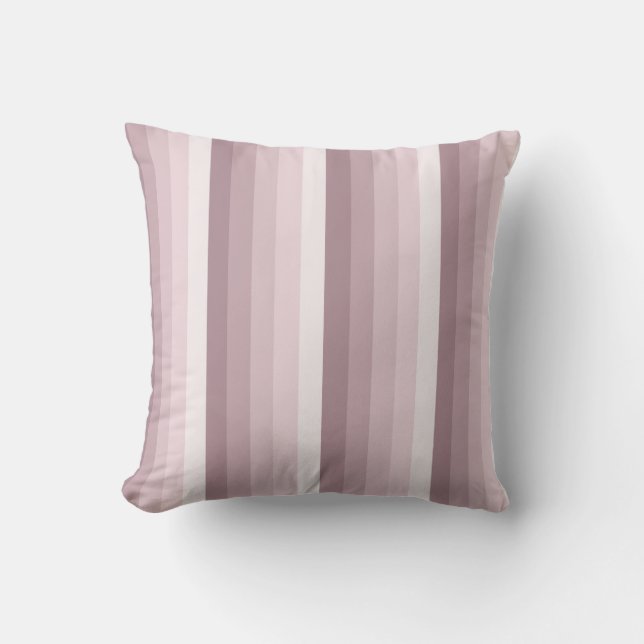 Rose quartz shadow stripes cushion (Front)