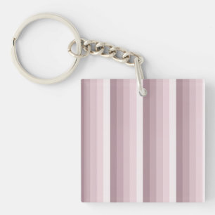 Rose quartz shadow stripes key ring