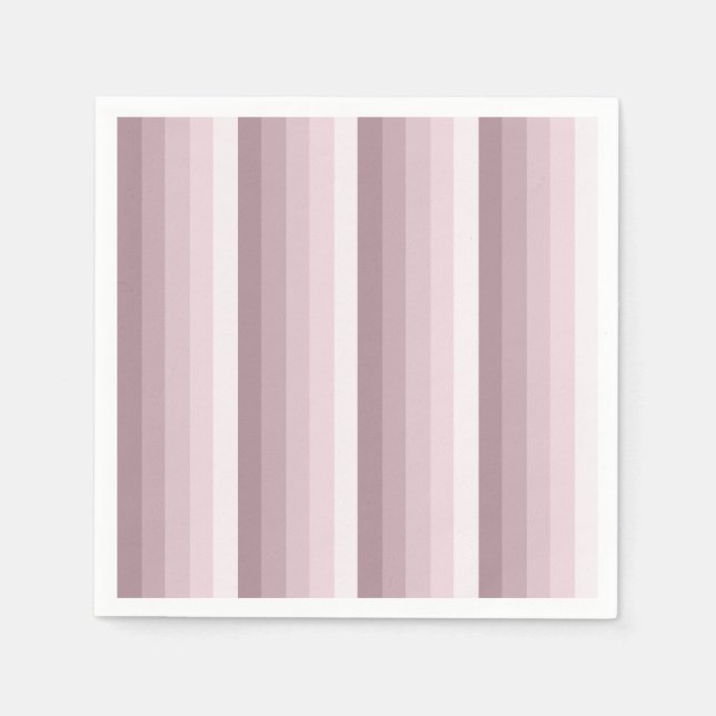 Rose quartz shadow stripes napkin (Front)