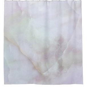 Rose quartz shower curtain