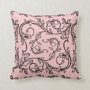 Rose Quartz Throw pillow Cushion