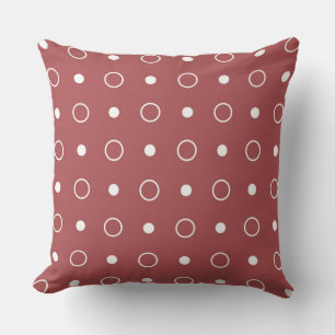 Rose Red and white Dots Cushion