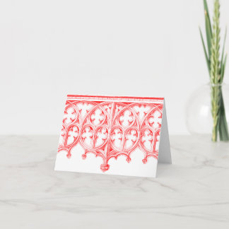 Rose Red Cathedral Note Cards
