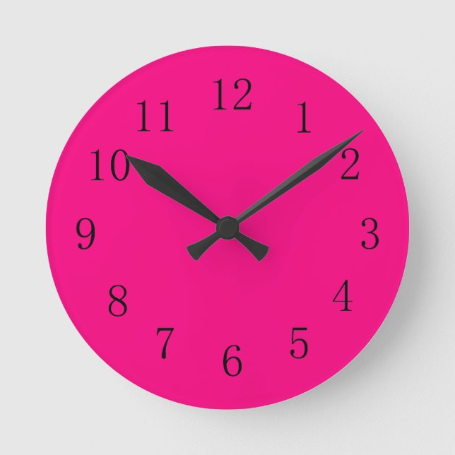 Rose Red Kitchen Wall Clock (Front)
