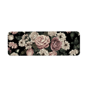 rose return address label