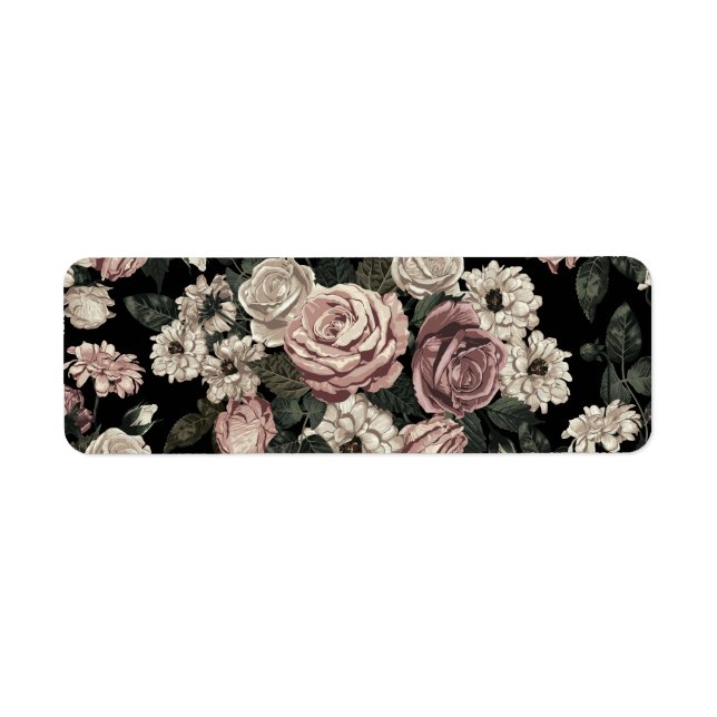 rose return address label (Front)