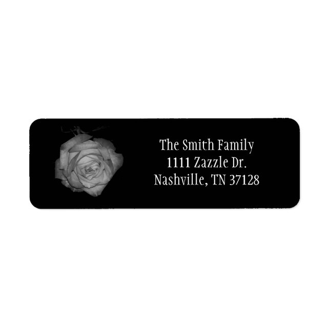 Rose Return Address Label (Front)