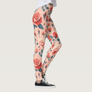 Rose Rhapsody Pattern Leggings