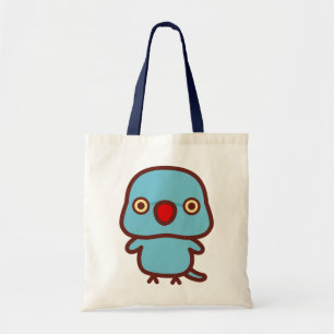 Rose-ringed parakeet / Blue female Tote Bag