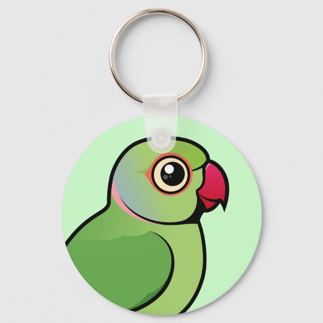 Rose-ringed Parakeet Key Ring (Front)